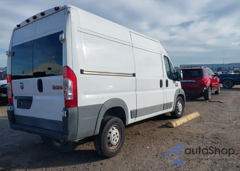 2017 Ram Promaster 1500 High Roof 136 Wb из США, поврежденный, VIN 3C6TRVBG0HE547855